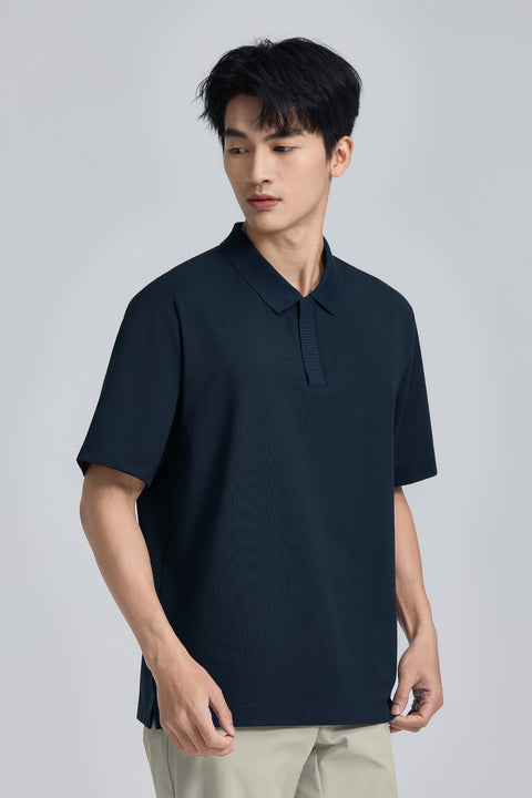 PrismCool 半拉鍊 Polo | 深藍 14036N