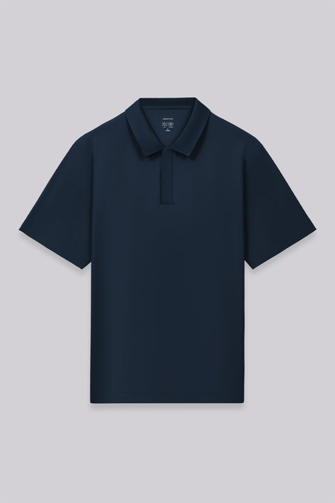 PrismCool Zip-Up Polo | Navy 14036N