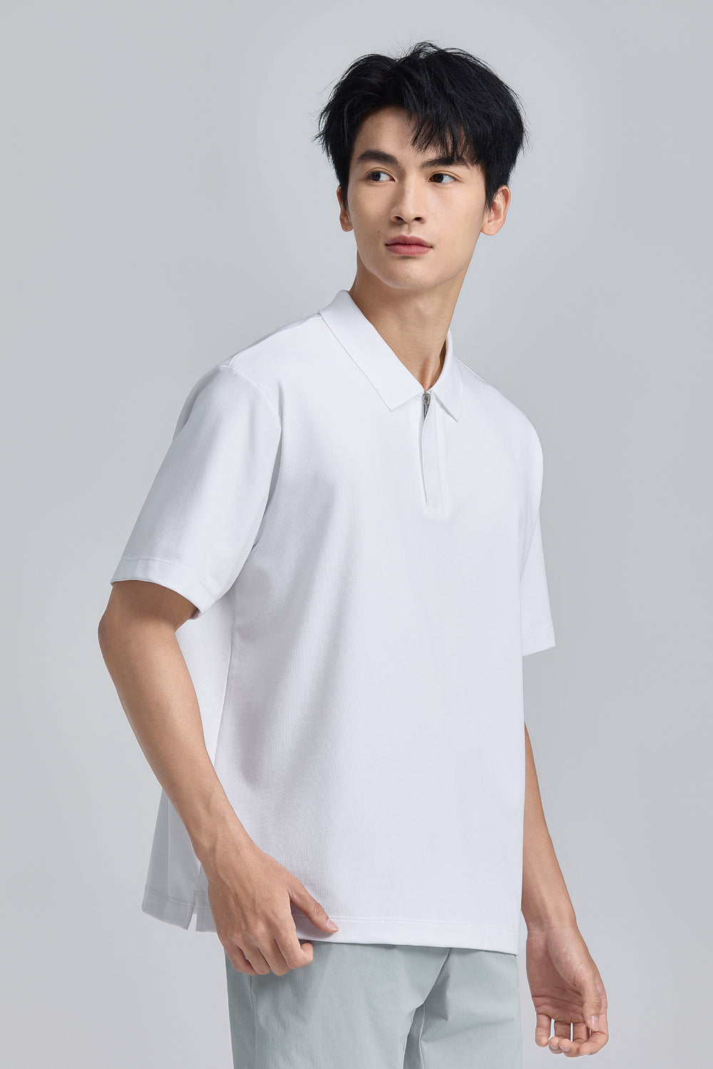 PrismCool 半拉鍊 Polo | 白色 WH001Z