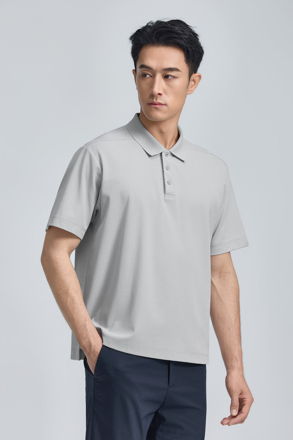 PrismCool 珠地 Polo | 灰色 GYE128