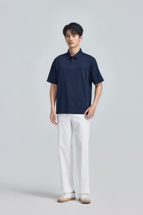InstantCool Bonded Jersey Polo | Navy 14036N