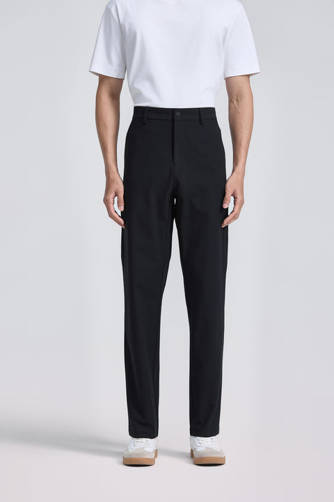 Multi-Stretch Warp Knit Smart Pants | Black BKFD01
