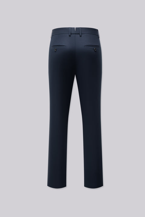 CottonSTRETCH Lightweight Regular Fit Tailored Pants | Navy 3492KP