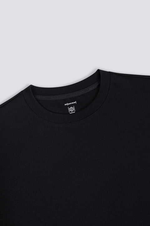 InstantCool 針織圓領T恤 | 黑色 BKFD01