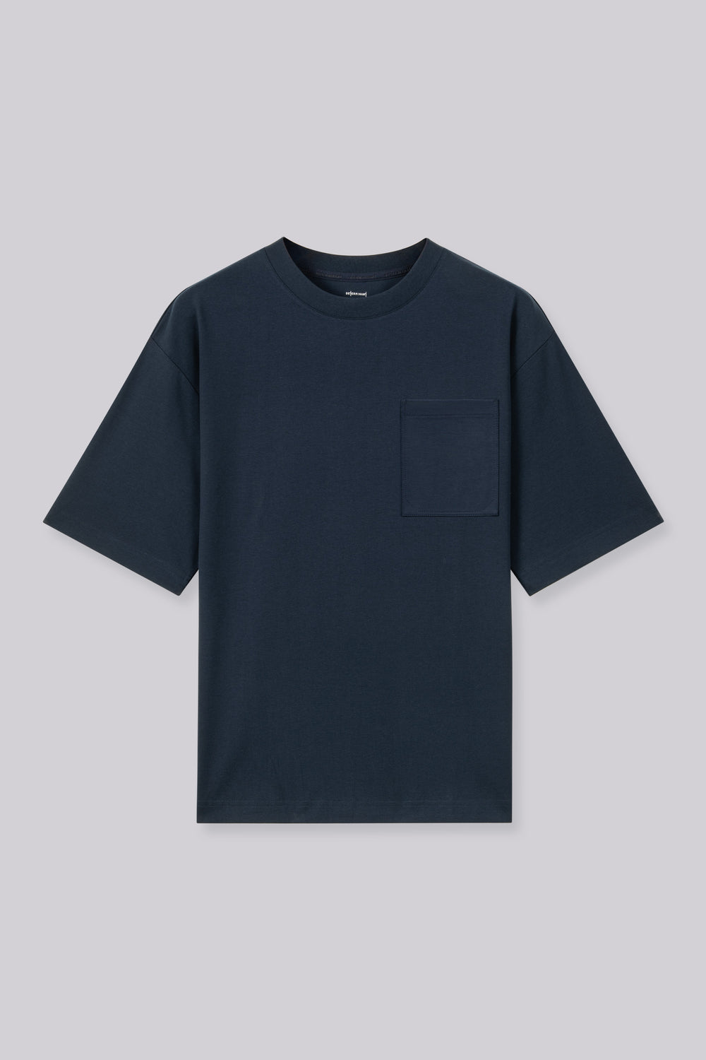 InstantCool Double-Face Knit Crew Neck Pocket T-Shirt | Navy 14036N
