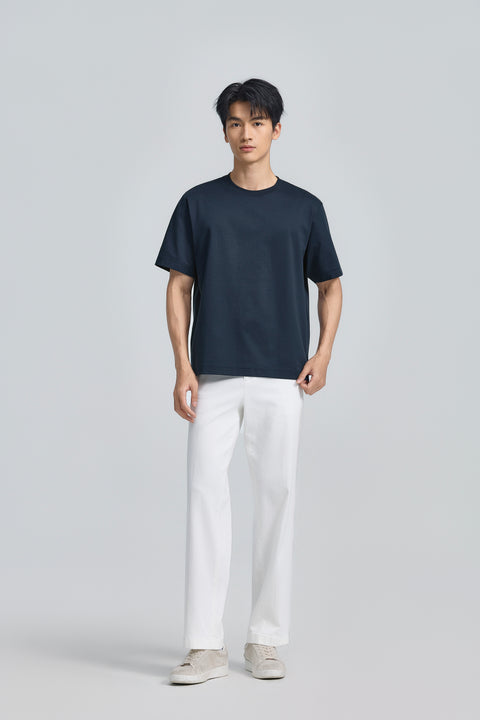 InstantCool Double-Face Knit Crew Neck T-shirt | Navy 14036N