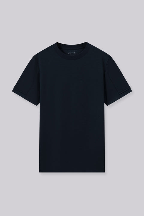 VISDRY™ Double-Knit Crew Neck T-shirt | Navy 14036N