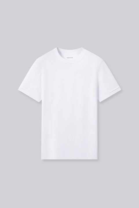 VISDRY™ Double-Knit Crew Neck T-shirt | White WH001Z
