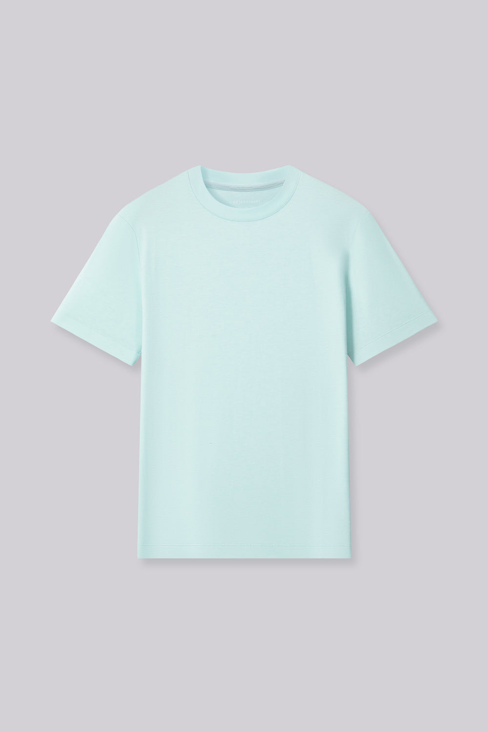 Cotton-Wool Crew Neck Slim Fit T-Shirt | Seafoam Green PT4610