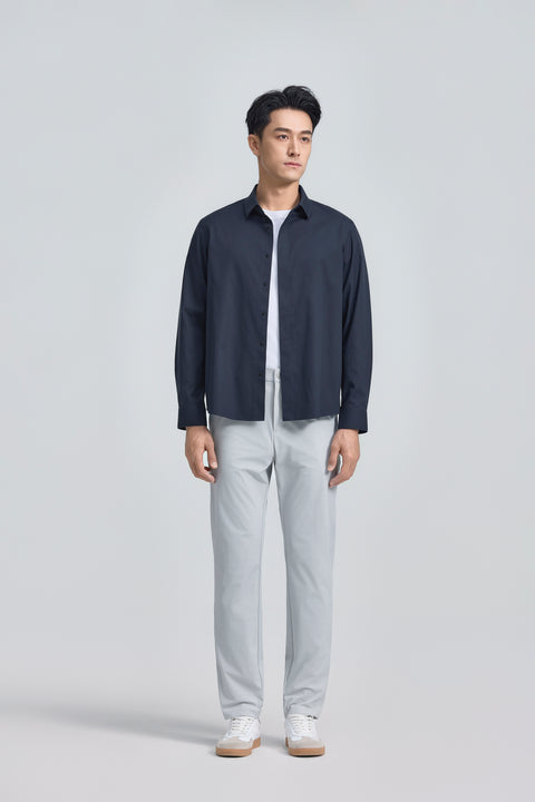 Wrinkle-Free Bonded Snap-Front Shirt | Royal Navy 25416N