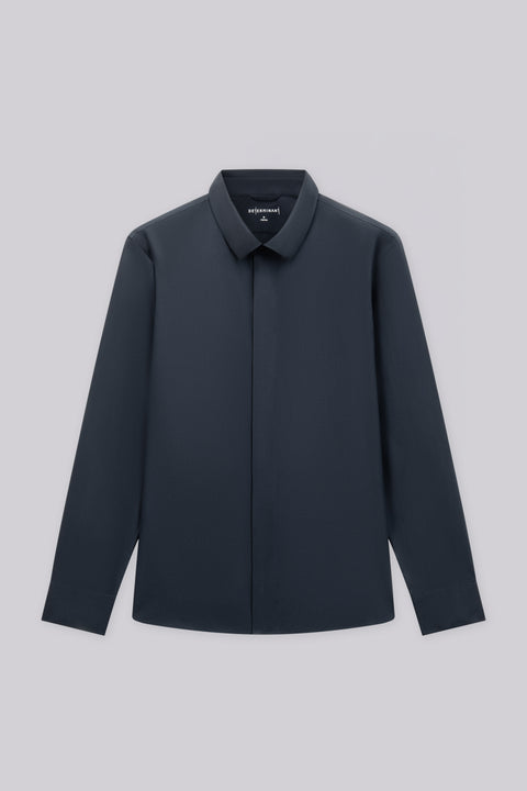 Wrinkle-Free Bonded Snap-Front Shirt | Royal Navy 25416N