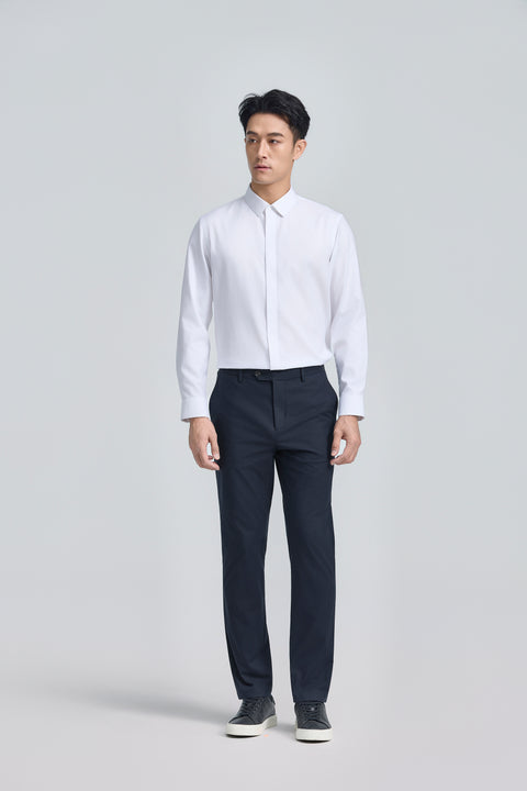Wrinkle-Free Bonded Snap-Front Shirt | White WH001Z
