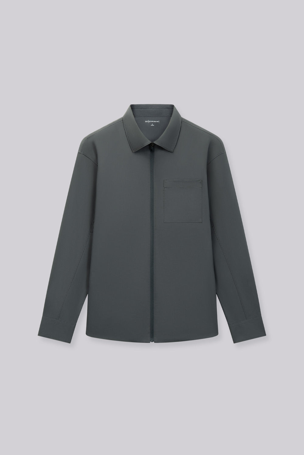 UV-Protection Lightweight Shirt Jacket | Dark Grey 25401N