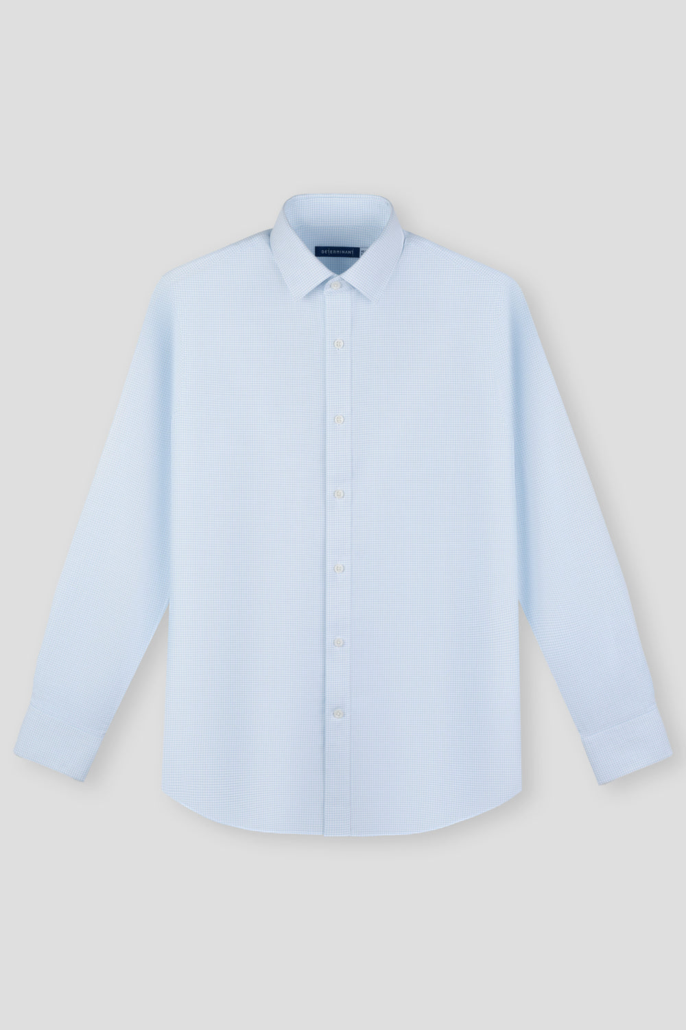 免燙精細牛津紡 商務襯衫 | Light Blue White格紋 7340NZ