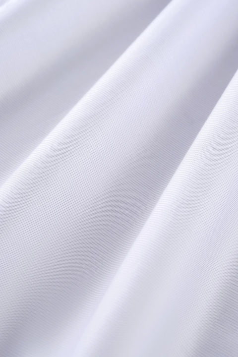 Wrinkle-Free Dobby Twill Dress Shirt | Light Grey Semi Plain 5640NZ