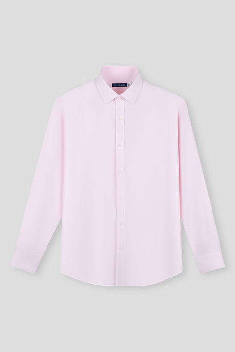 Wrinkle-Free Dobby Twill Dress Shirt | Pink Semi Plain 12299N