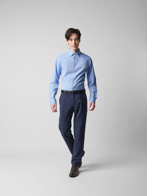 CottonSTRETCH Royal牛津紡 商務襯衫 | 藍色 33244N