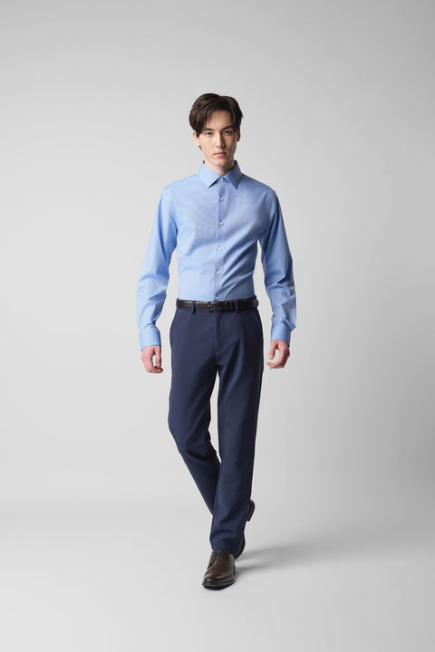 CottonSTRETCH Royal Oxford Dress Shirt | Blue 33244N