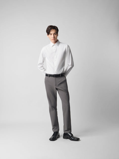 CottonSTRETCH Royal牛津紡 商務襯衫 | White WH001Z