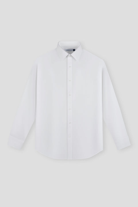 Supreme Cotton Textured Cord商務襯衫 | 白色 WH001Z