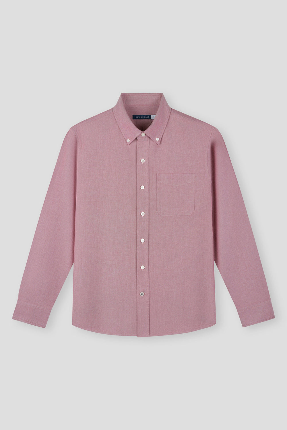Soft Oxford Button-Down Casual Shirt | Burgundy 13028N