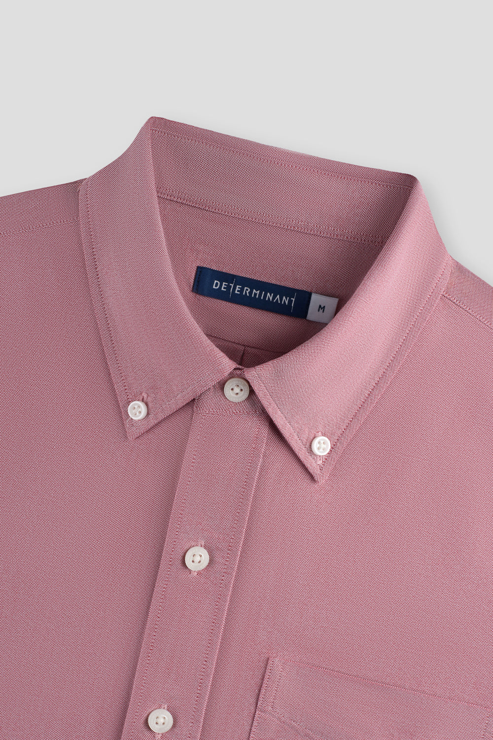 Soft Oxford Button-Down Casual Shirt | Burgundy 13028N