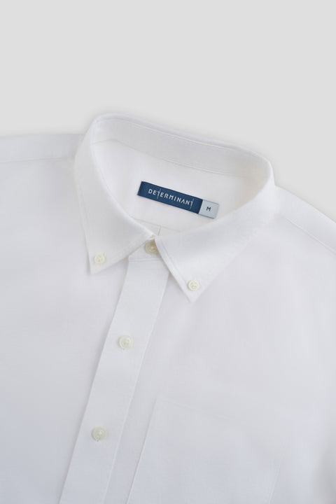 Soft Oxford Button-Down Casual Shirt | White WH001Z