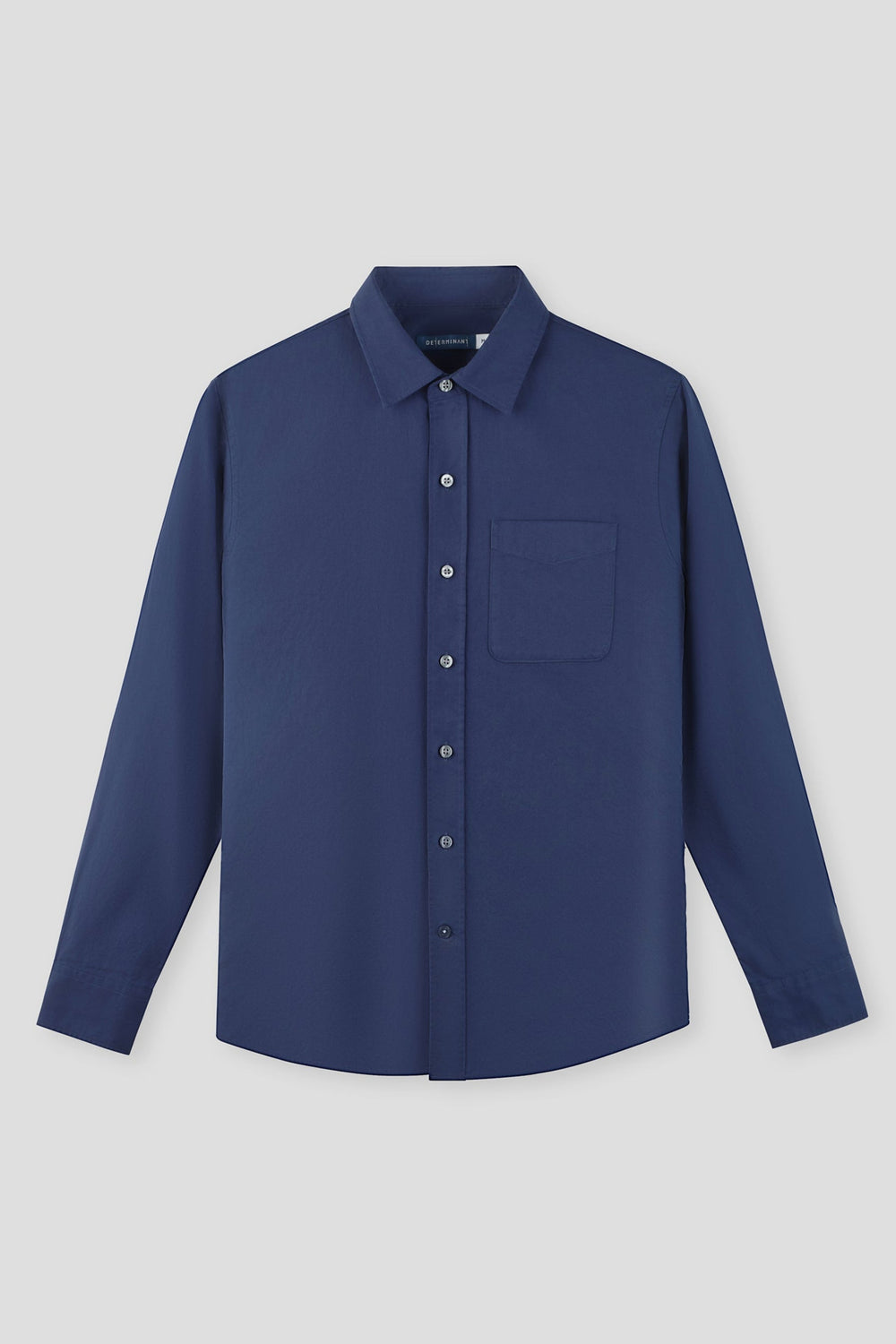 Soft Twill Point Collar Casual Shirt | Navy 6583NZ