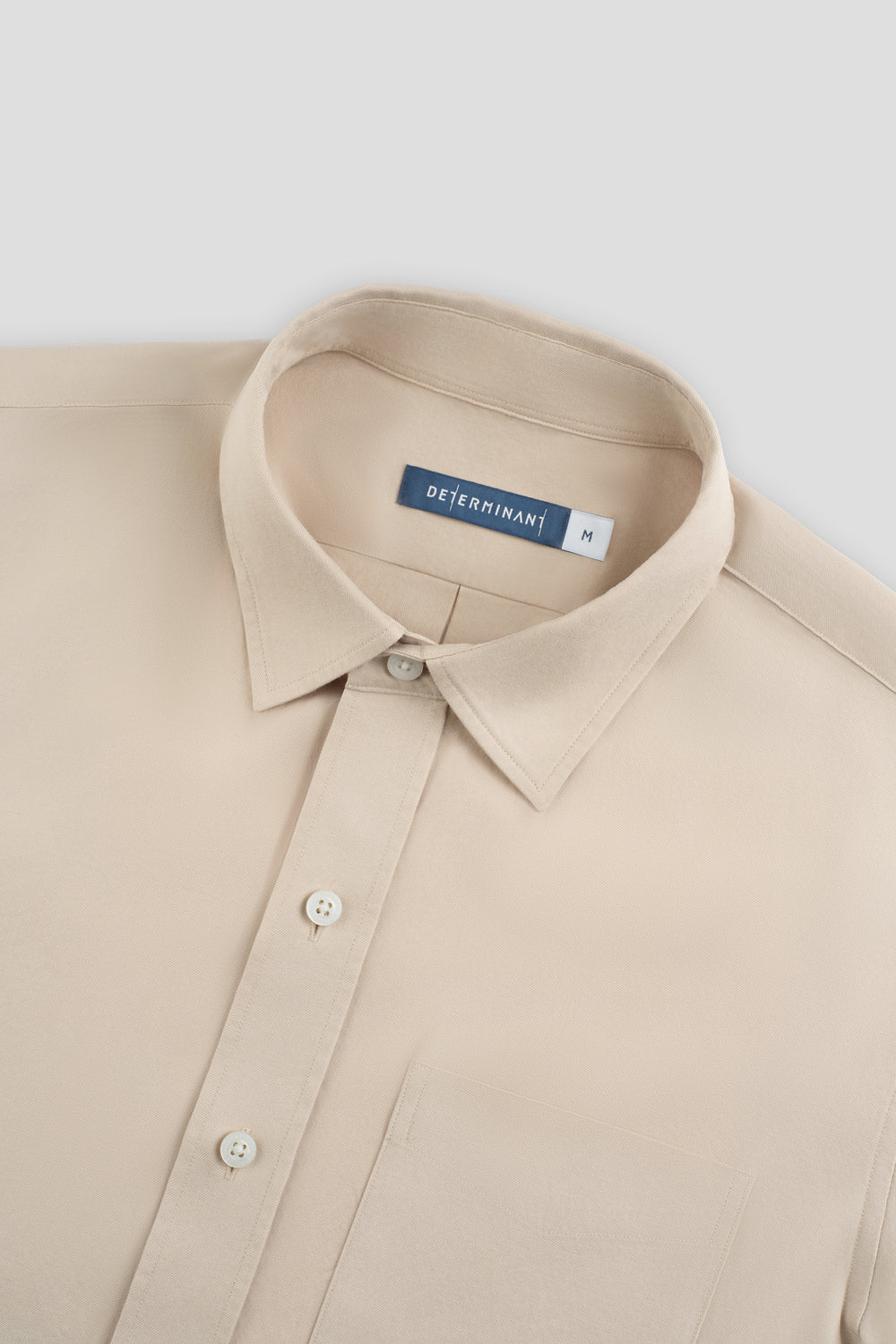 Soft Twill Point Collar Casual Shirt | Khaki 8036NZ