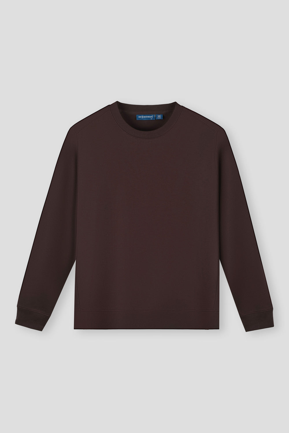 HeatGuard Twill Jacquard Crew Neck Sweatshirt | Deep Brown PT1106