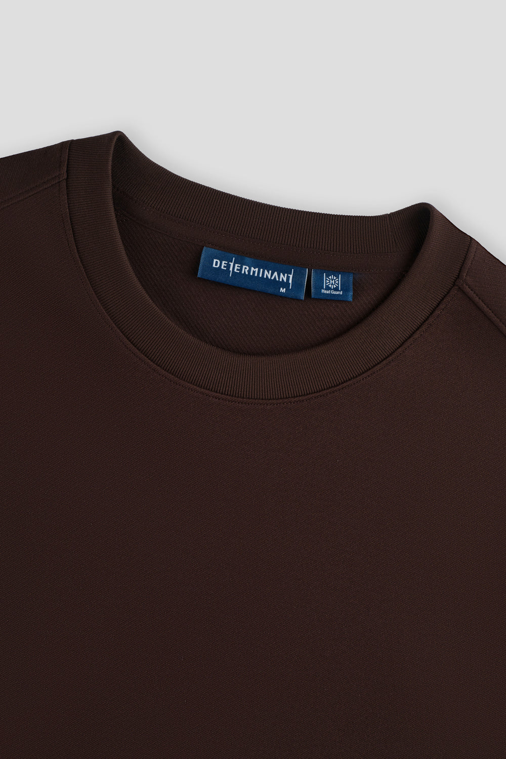 HeatGuard Twill Jacquard Crew Neck Sweatshirt | Deep Brown PT1106
