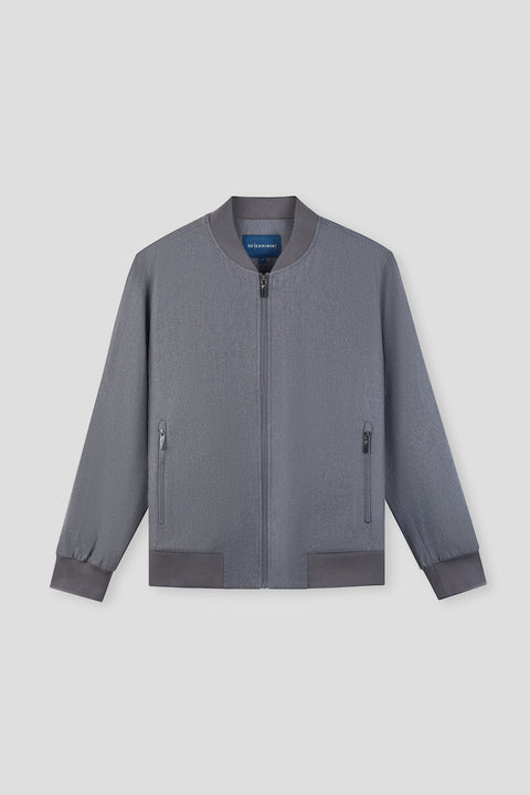Cotton-Yak Insulated Bomber Jacket | Charcoal Grey 5407NZ