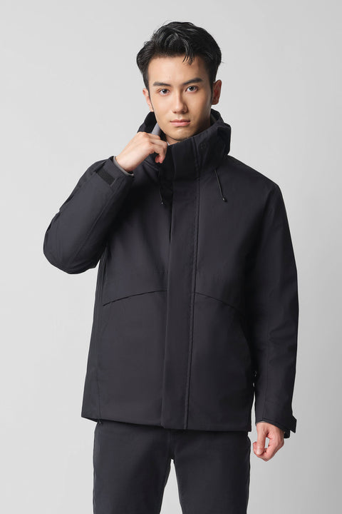 Multi-Functional Waterproof Down Parka | Black BKFD01