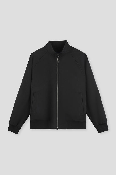 Insulated Harrington Jacket | Black BKFD01