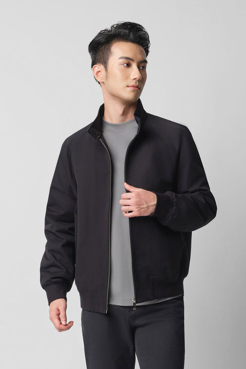 Insulated Harrington Jacket | Black BKFD01