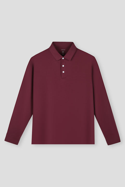 HeatGuard Long SleevePolo  Plum酒紅色 PT1627