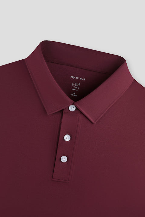HeatGuard Long SleevePolo  Plum酒紅色 PT1627