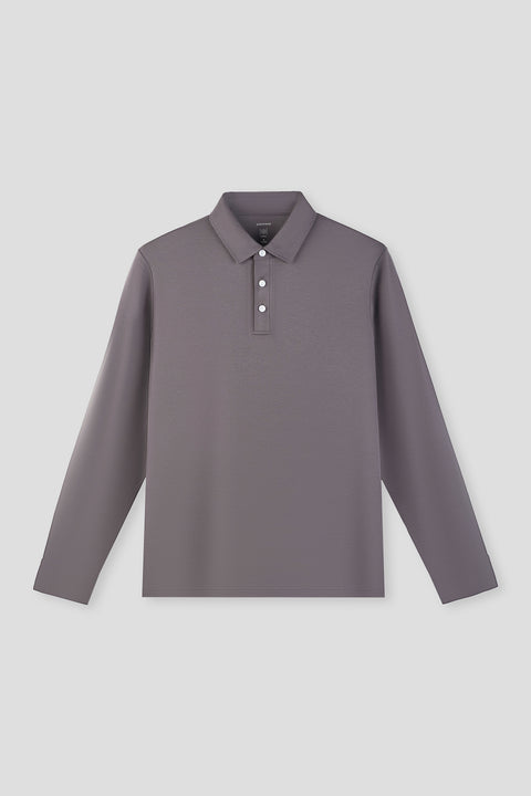 HeatGuard Long Sleeve Polo | Grey GYE149