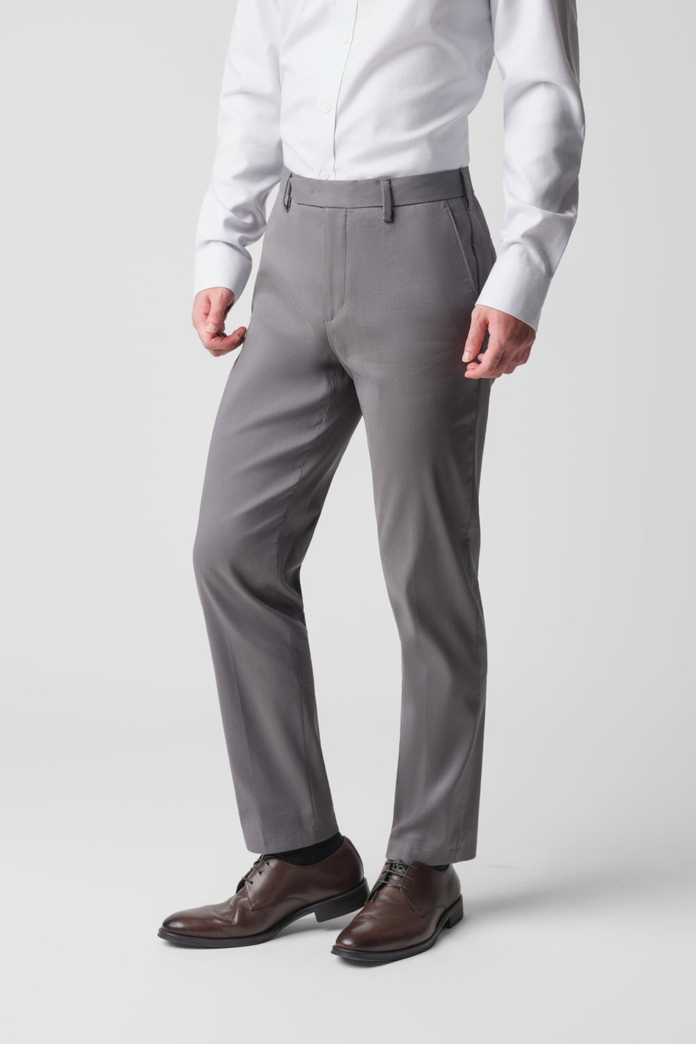 CottonSTRETCH Tailored Pants | Smoke Grey 3597NZ