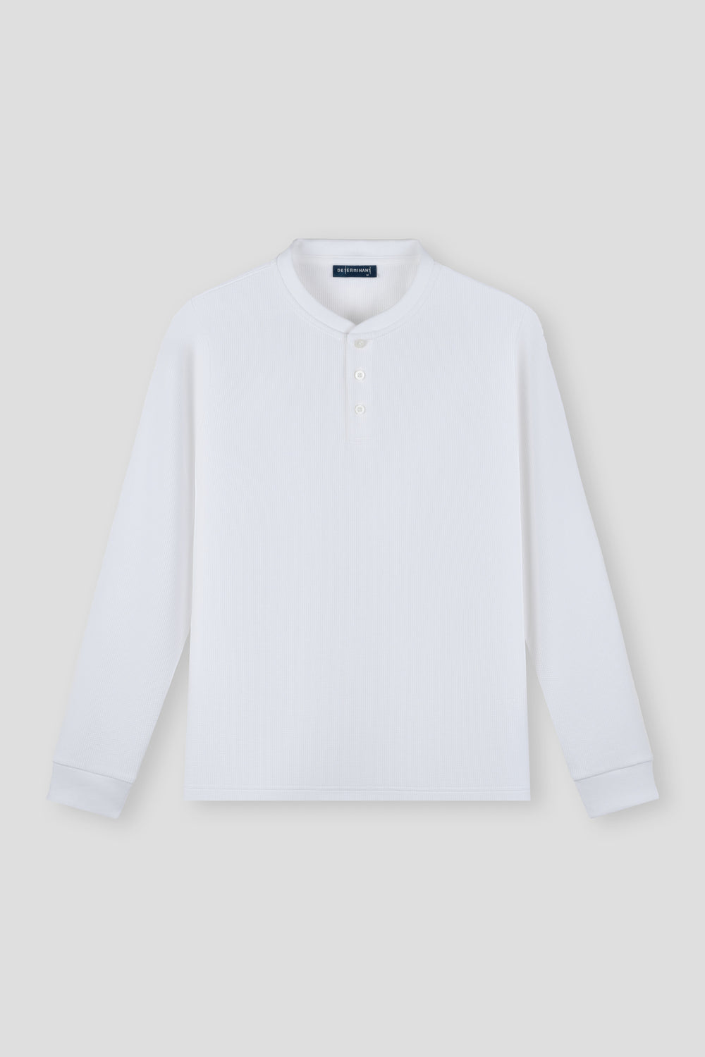 華夫針織長袖T恤 | 白色 WH001Z