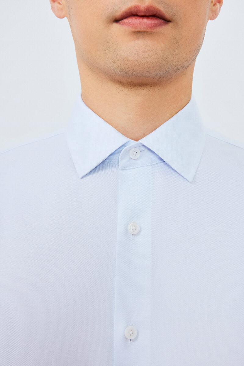 Supreme Cotton Dobby Twill Dress Shirt  | Light Blue 7643NZ