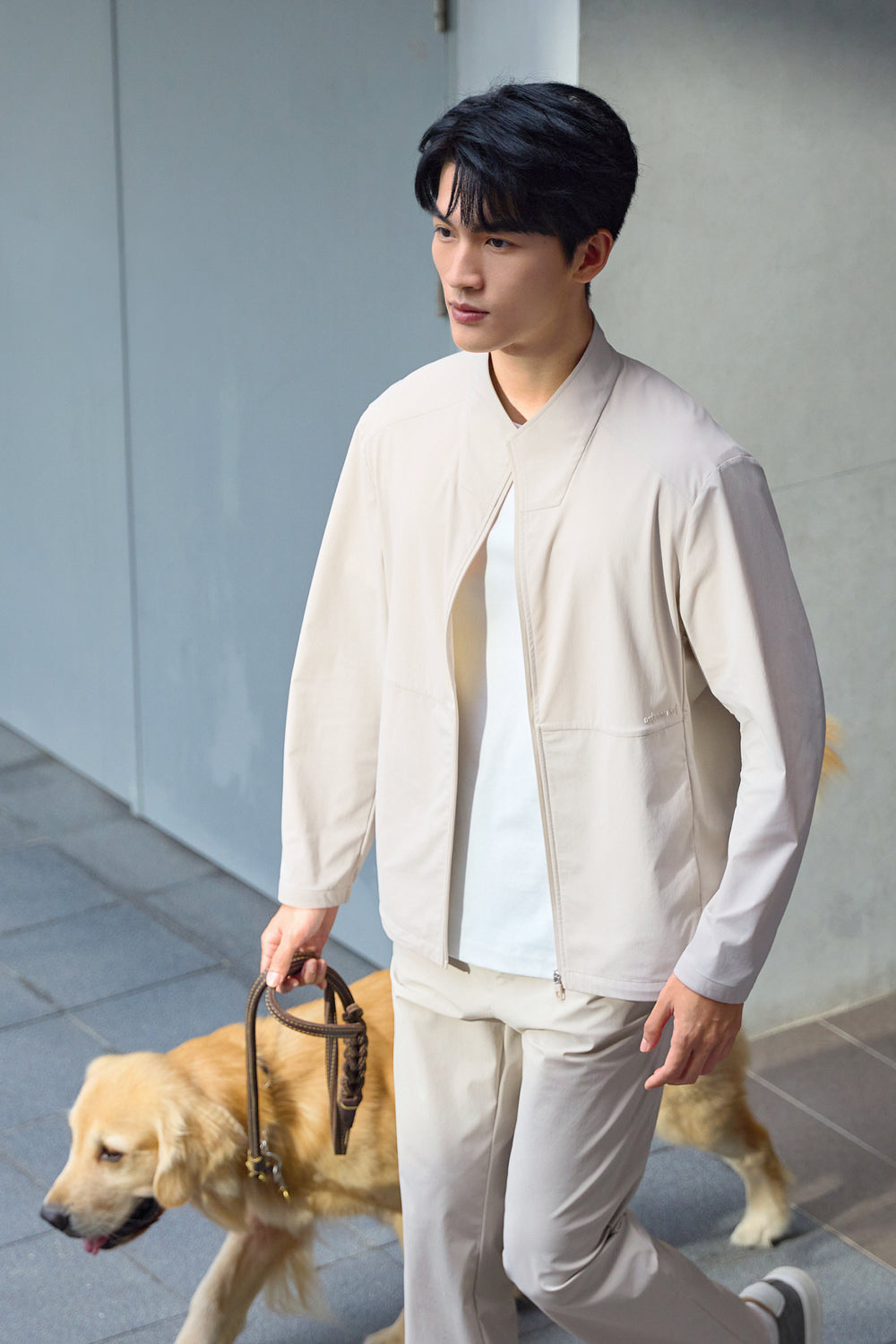 UV-Protection Lightweight Windbreaker | Beige Grey BG0000