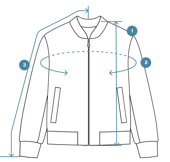 How to Measure Cotton Yak Insulated Bomber Jacket