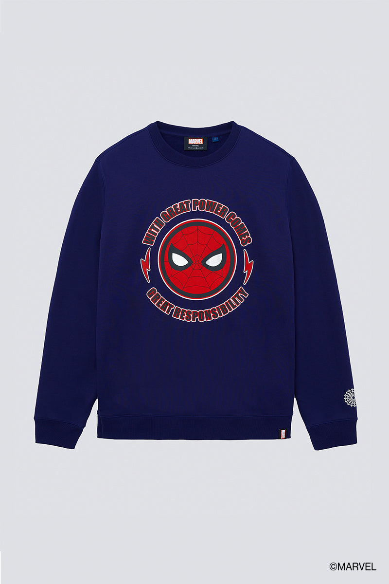 Spider-Man Slim Fleece Sweatshirt | Dark Blue BLFD01