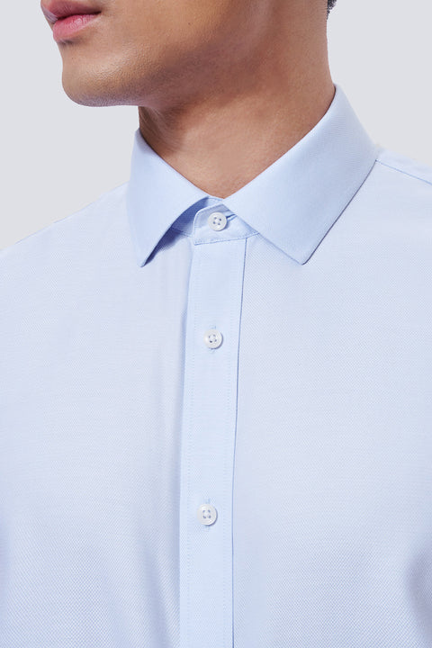 InstantCool Dobby Dress Shirt | Light Blue 17803N