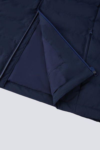 Quilted Down Jacket | Navy NYDW01