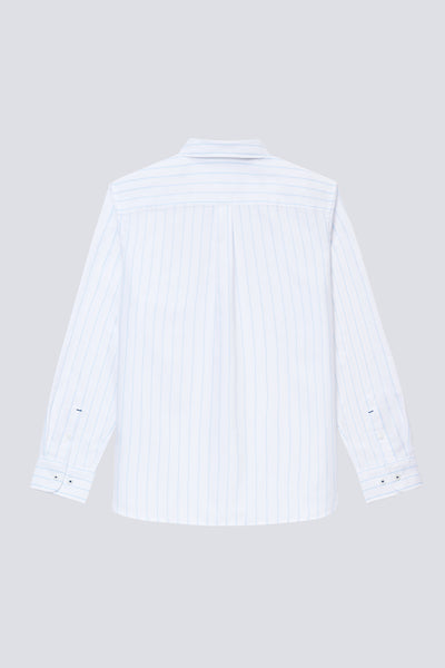 Oxford Button-Down Casual Shirt | Light Blue Stripes 817NZZ
