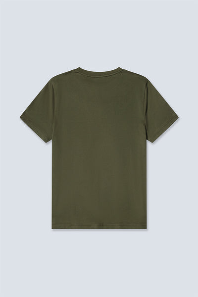 Regal Crew Neck Pocket T-Shirt | Olive GNE474
