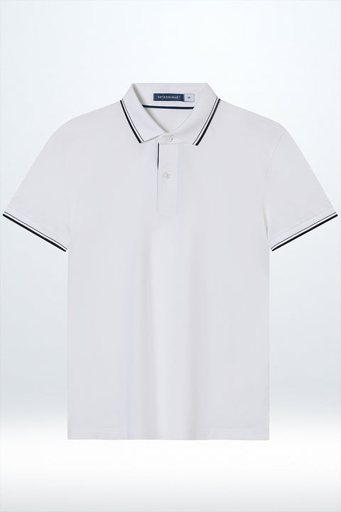 VISDRY™ 珠地滾邊Polo | 白 WH001Z