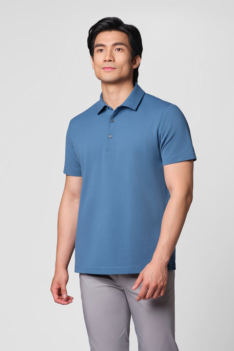 “Frozen in Tones” Waterless Dye Polo | Arctic Sky BL9035